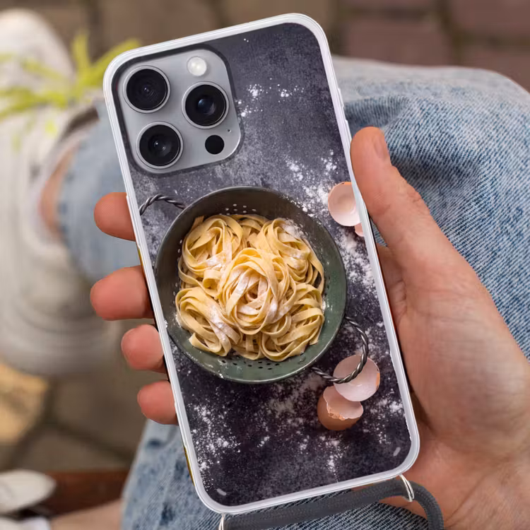 Telefoonhoesje met koord - Pasta - Keuken - Eten — 2