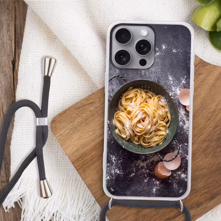 Telefoonhoesje met koord - Pasta - Keuken - Eten — 3