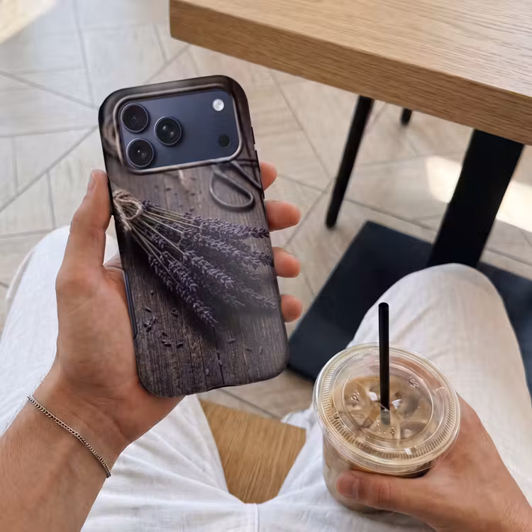 Telefoonhoesje Toughcase - Bloemen - Rustiek - Paars — 4