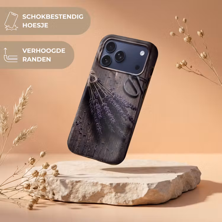 Telefoonhoesje Toughcase - Bloemen - Rustiek - Paars — 5