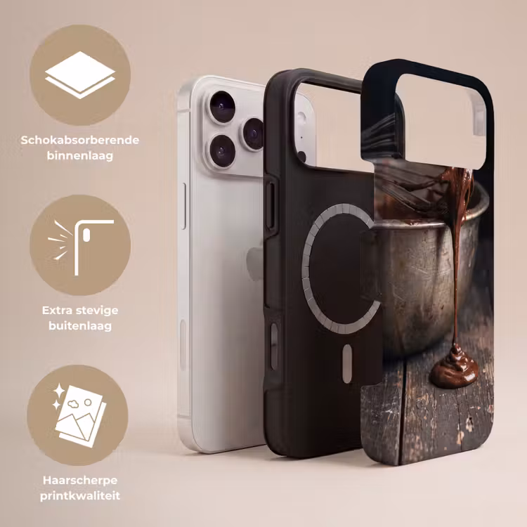 Telefoonhoesje Toughcase - Chocolade - Beslag - Eten — 3