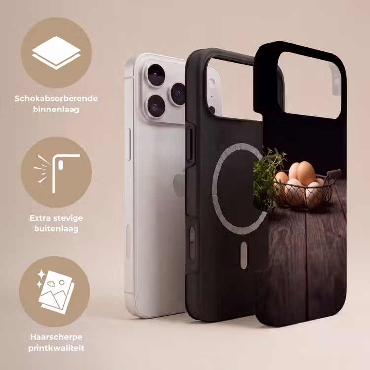 Telefoonhoesje Toughcase - Eieren - Mand - Eten — 3