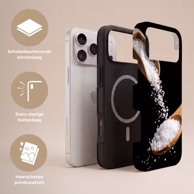 Telefoonhoesje Toughcase - Eten - Zout - Hout — 3