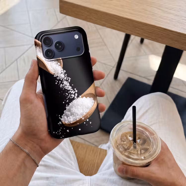 Telefoonhoesje Toughcase - Eten - Zout - Hout — 4
