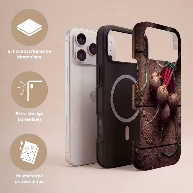 Telefoonhoesje Toughcase - Groente - Bieten - Rustiek — 3