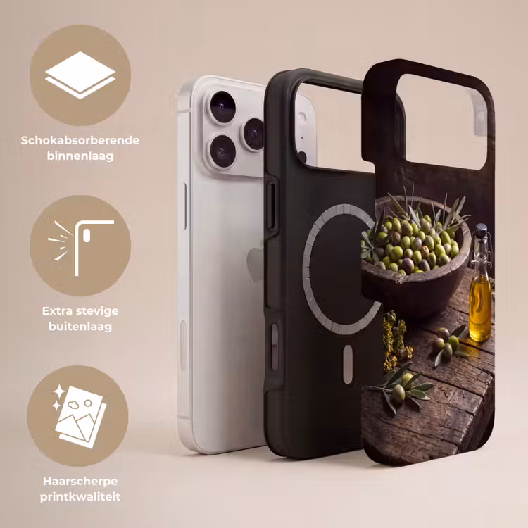 Telefoonhoesje Toughcase - Olijven - Eten - Rustiek — 3