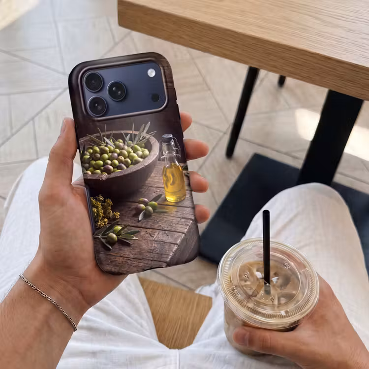 Telefoonhoesje Toughcase - Olijven - Eten - Rustiek — 4