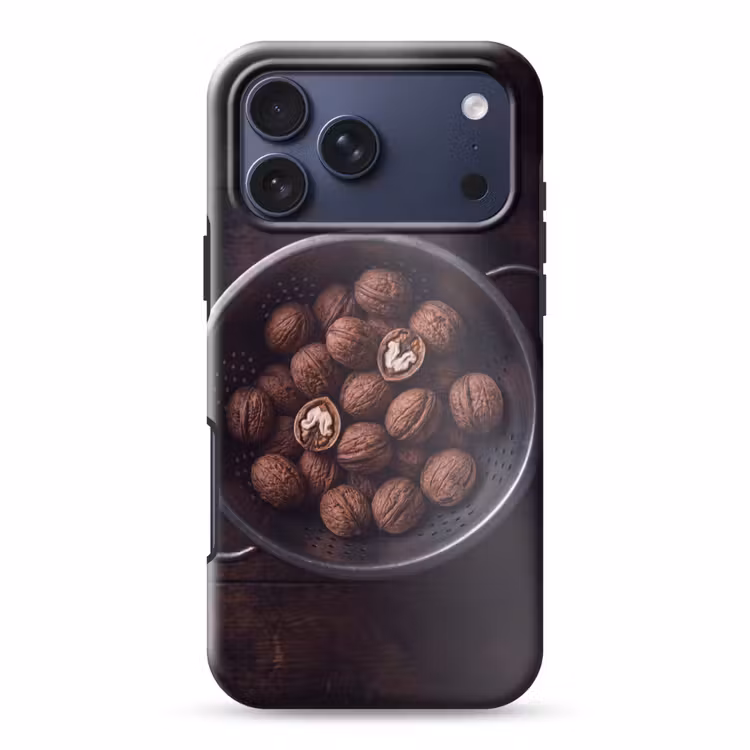 Telefoonhoesje Toughcase - Walnoot - Eten - Donker — 1