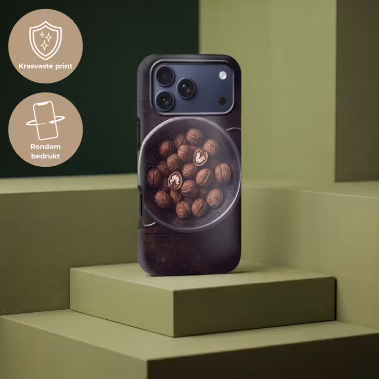 Telefoonhoesje Toughcase - Walnoot - Eten - Donker — 7