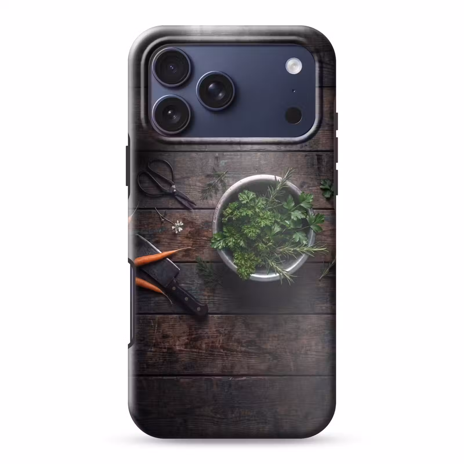 Telefoonhoesje Toughcase - Groenten - Hout - Eten — 1