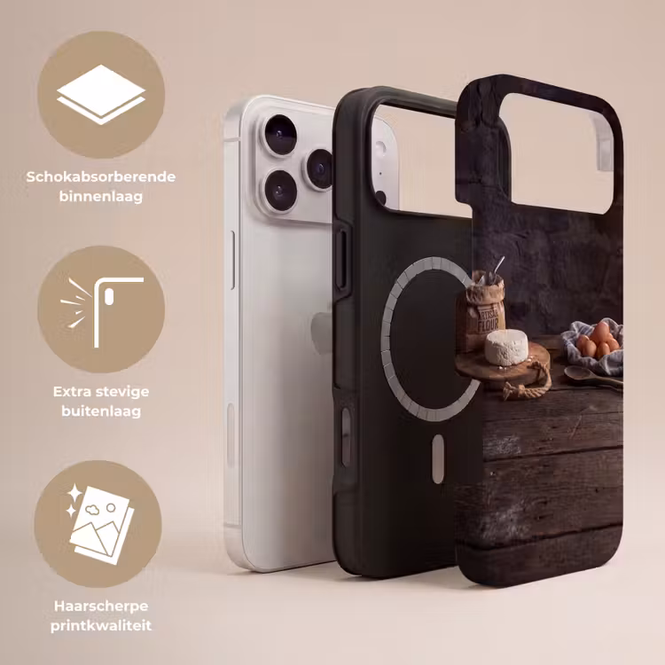Telefoonhoesje Toughcase - Meel - Eieren - Eten — 3