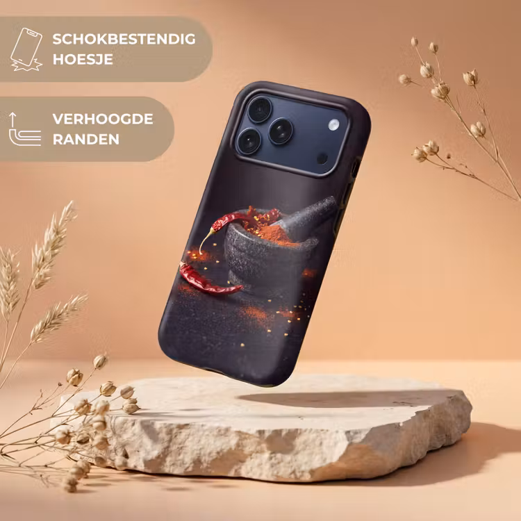 Telefoonhoesje Toughcase - Specerijen - Vijzel - Rood — 5
