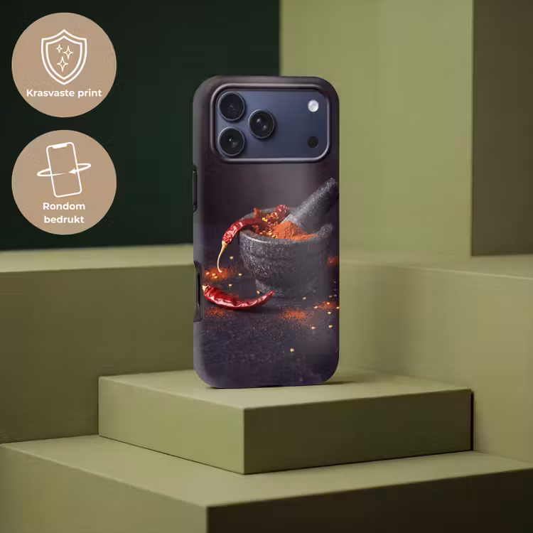 Telefoonhoesje Toughcase - Specerijen - Vijzel - Rood — 7