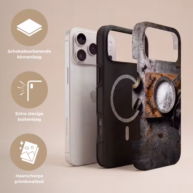 Telefoonhoesje Toughcase - Zout - Keuken - Rustiek — 3