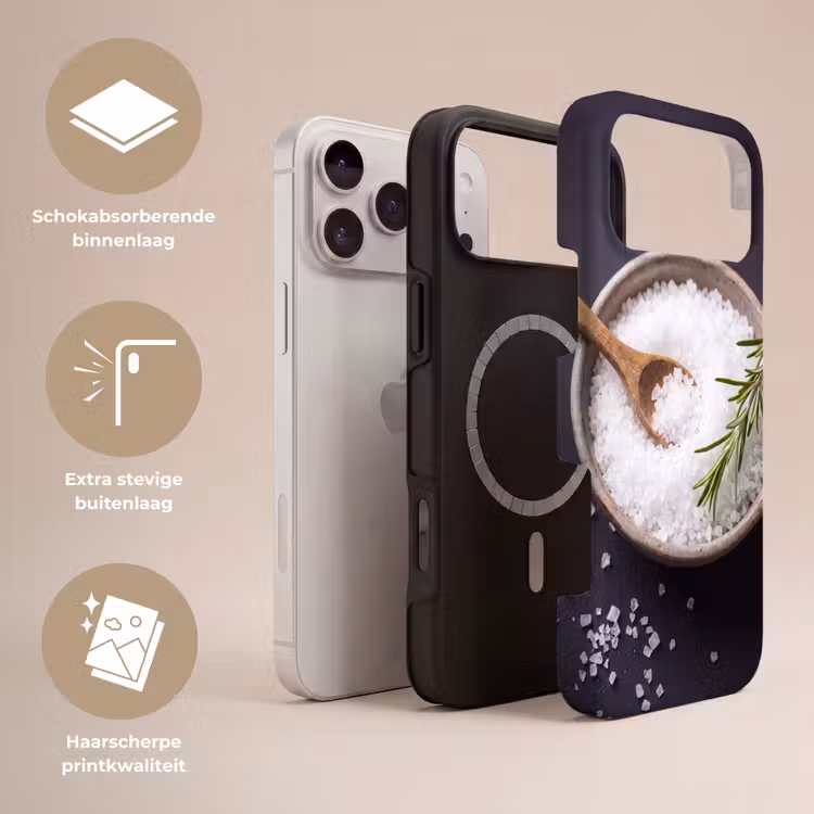 Telefoonhoesje Toughcase - Zout - Kom - Eten — 3