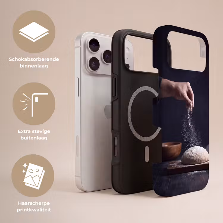 Telefoonhoesje Toughcase - Deeg - Hand - Bakken — 3