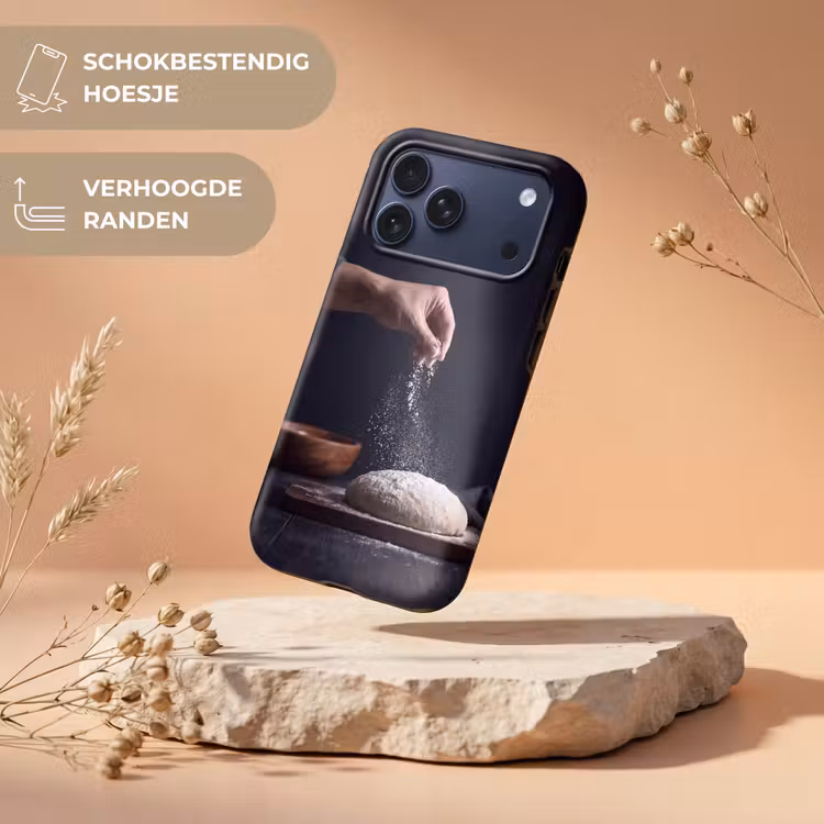 Telefoonhoesje Toughcase - Deeg - Hand - Bakken — 5