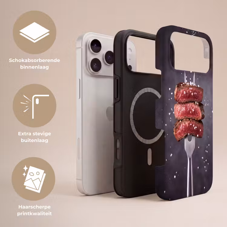 Telefoonhoesje Toughcase - Eten - Vlees - Zout — 3