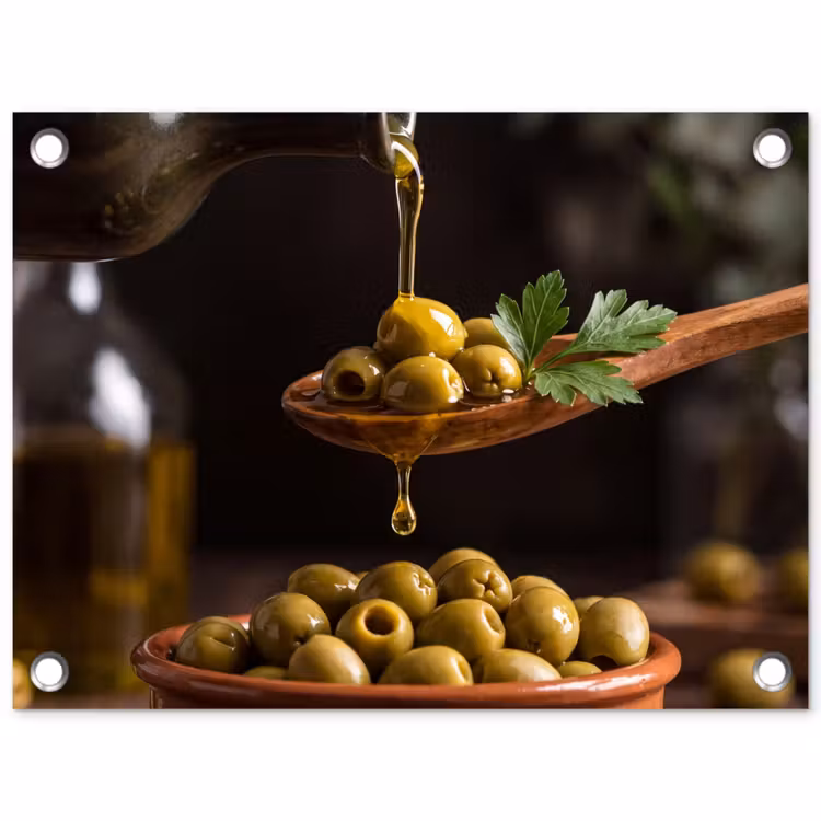 Tuinposter - Olijven - Olijfolie - Eten — 1