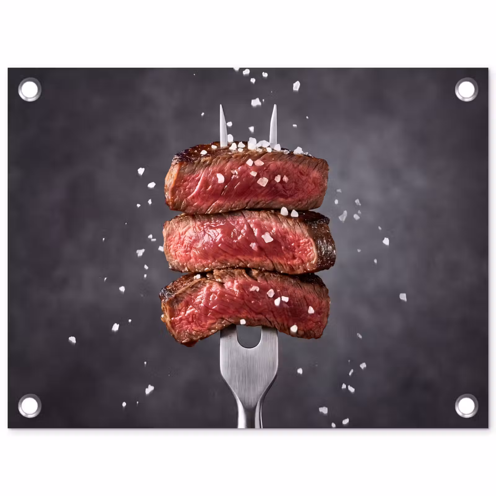 Tuinposter - Eten - Vlees - Zout — 1