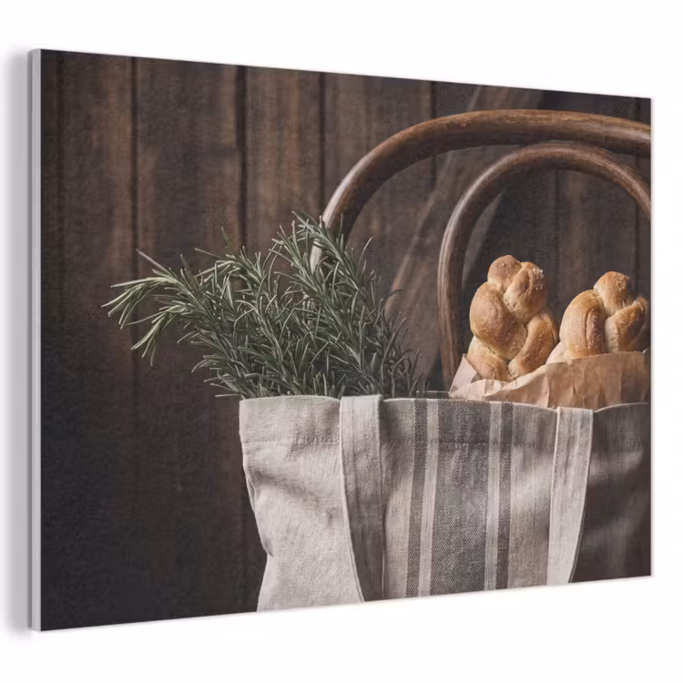 Akoestisch schilderij - Brood - Kruiden - Eten — 1