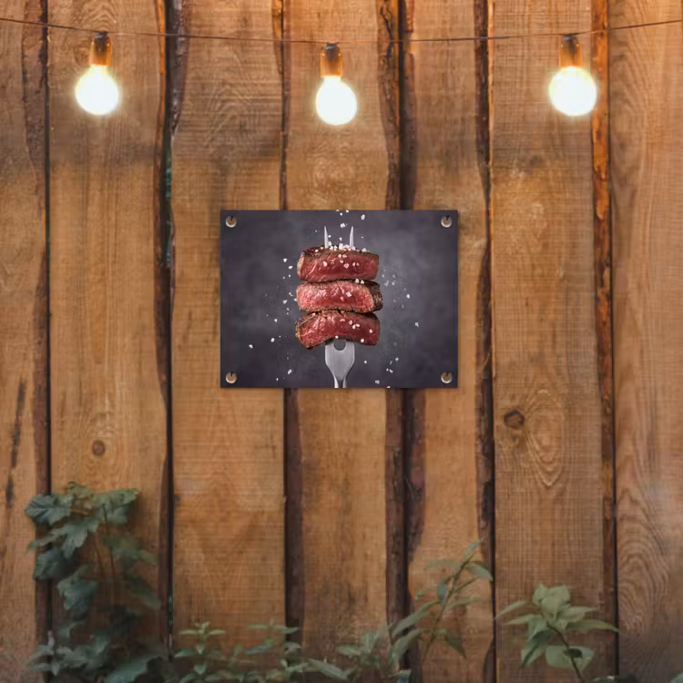 Tuinposter - Eten - Vlees - Zout — 2