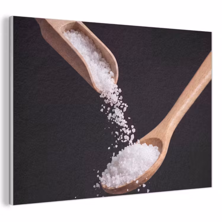 Akoestisch schilderij - Eten - Zout - Hout — 1