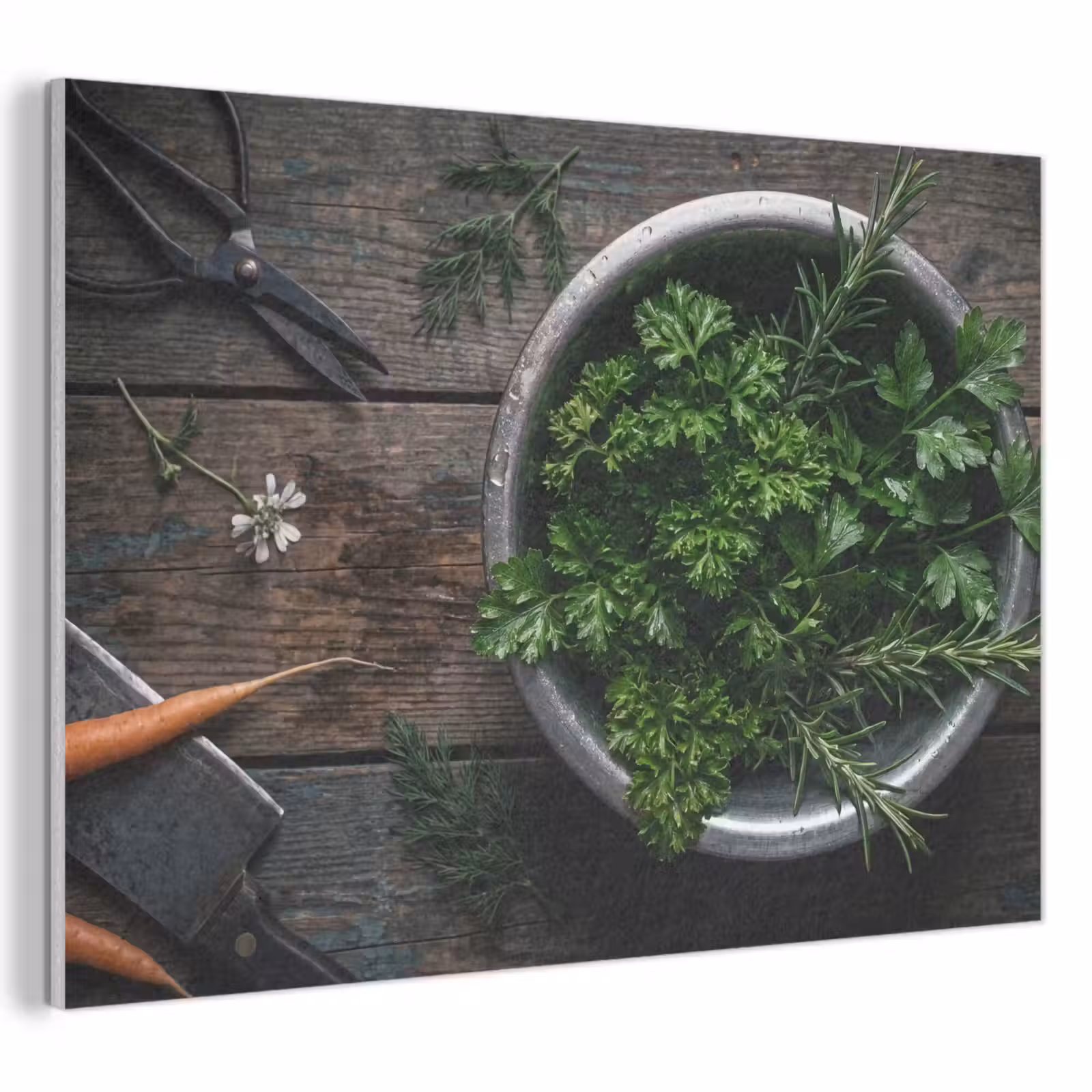 Akoestisch schilderij - Groenten - Hout - Eten — 1