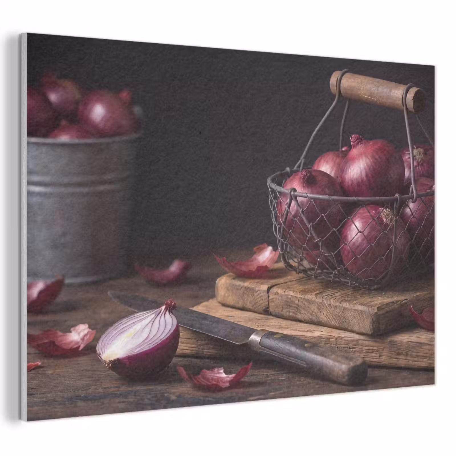 Akoestisch schilderij - Ui - Eten - Rustiek — 1