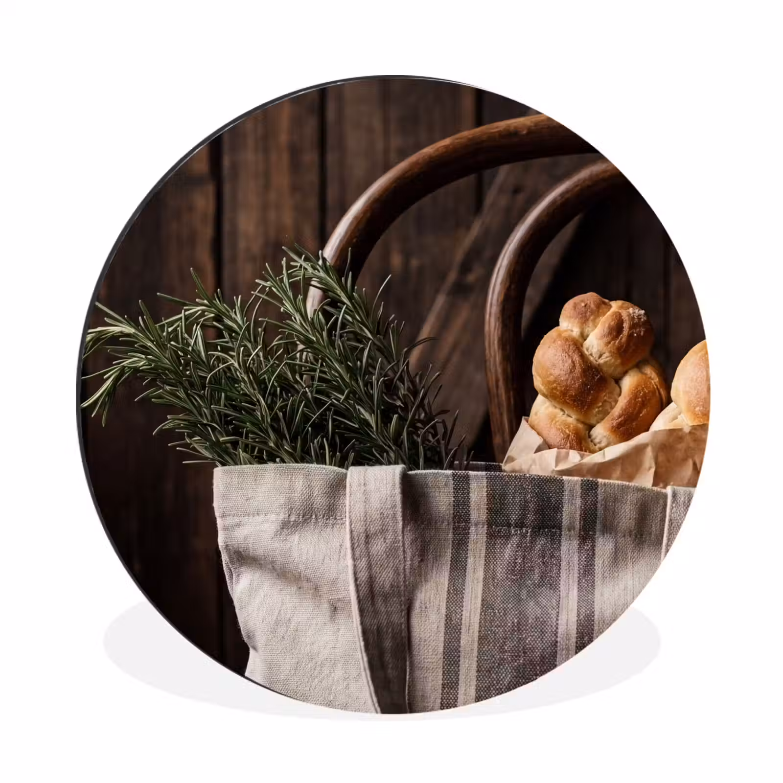 Wandcirkel - Aluminium - Brood - Kruiden - Eten — 1