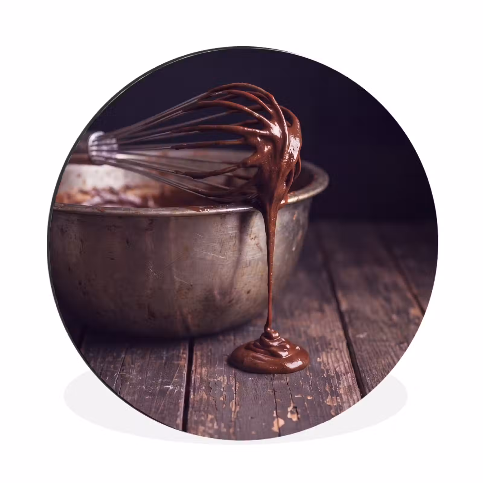Wandcirkel - Aluminium - Chocolade - Beslag - Eten — 1