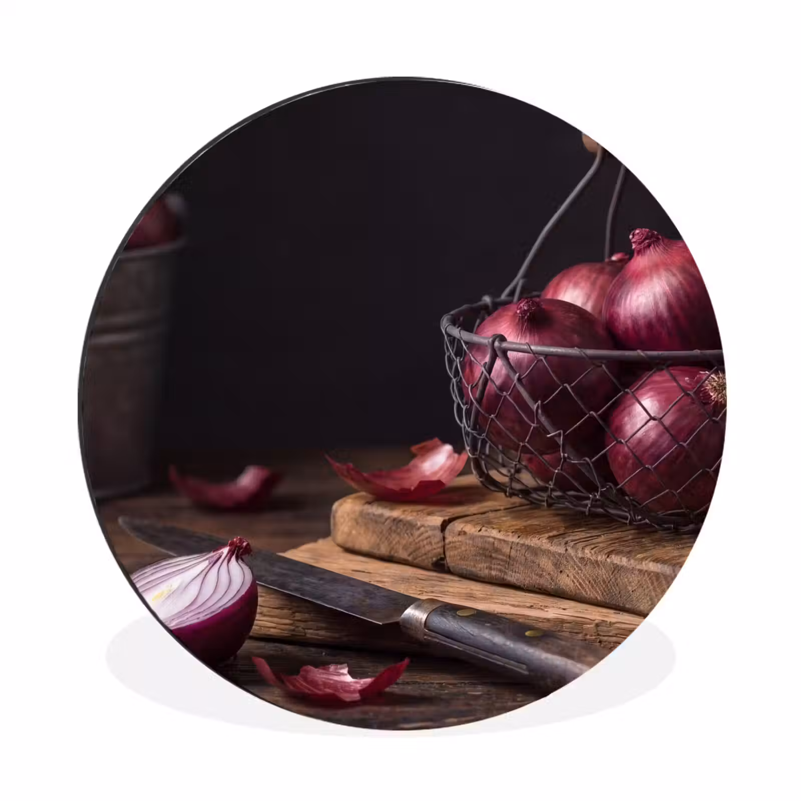 Wandcirkel - Aluminium - Ui - Eten - Rustiek — 1
