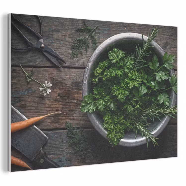 Akoestisch schilderij - Groenten - Hout - Eten — 1