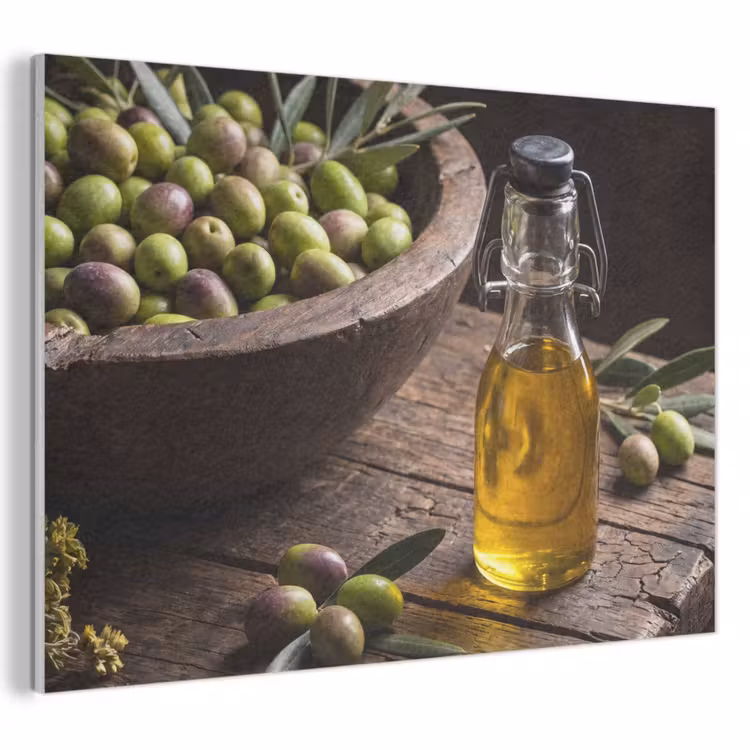 Akoestisch schilderij - Olijven - Eten - Rustiek — 1