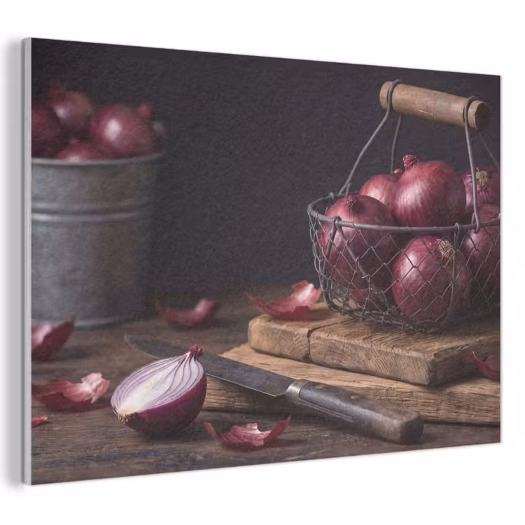 Akoestisch schilderij - Ui - Eten - Rustiek — 1