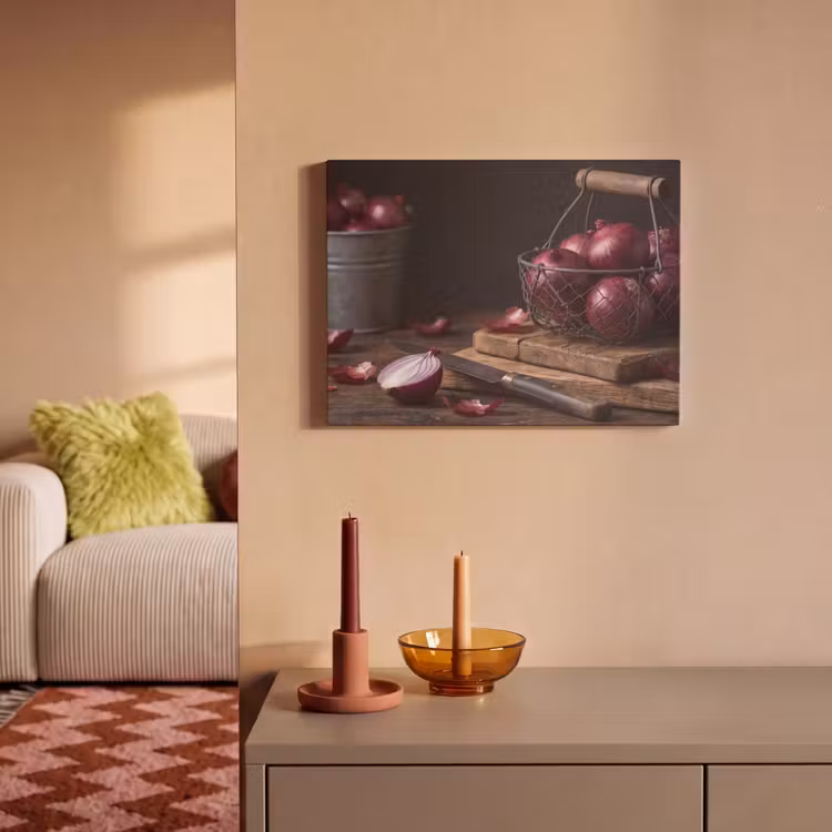 Akoestisch schilderij - Ui - Eten - Rustiek — 2