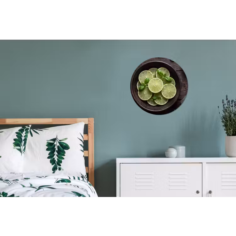 Wandcirkel - Aluminium - Fruit - Groen - Eten — 4