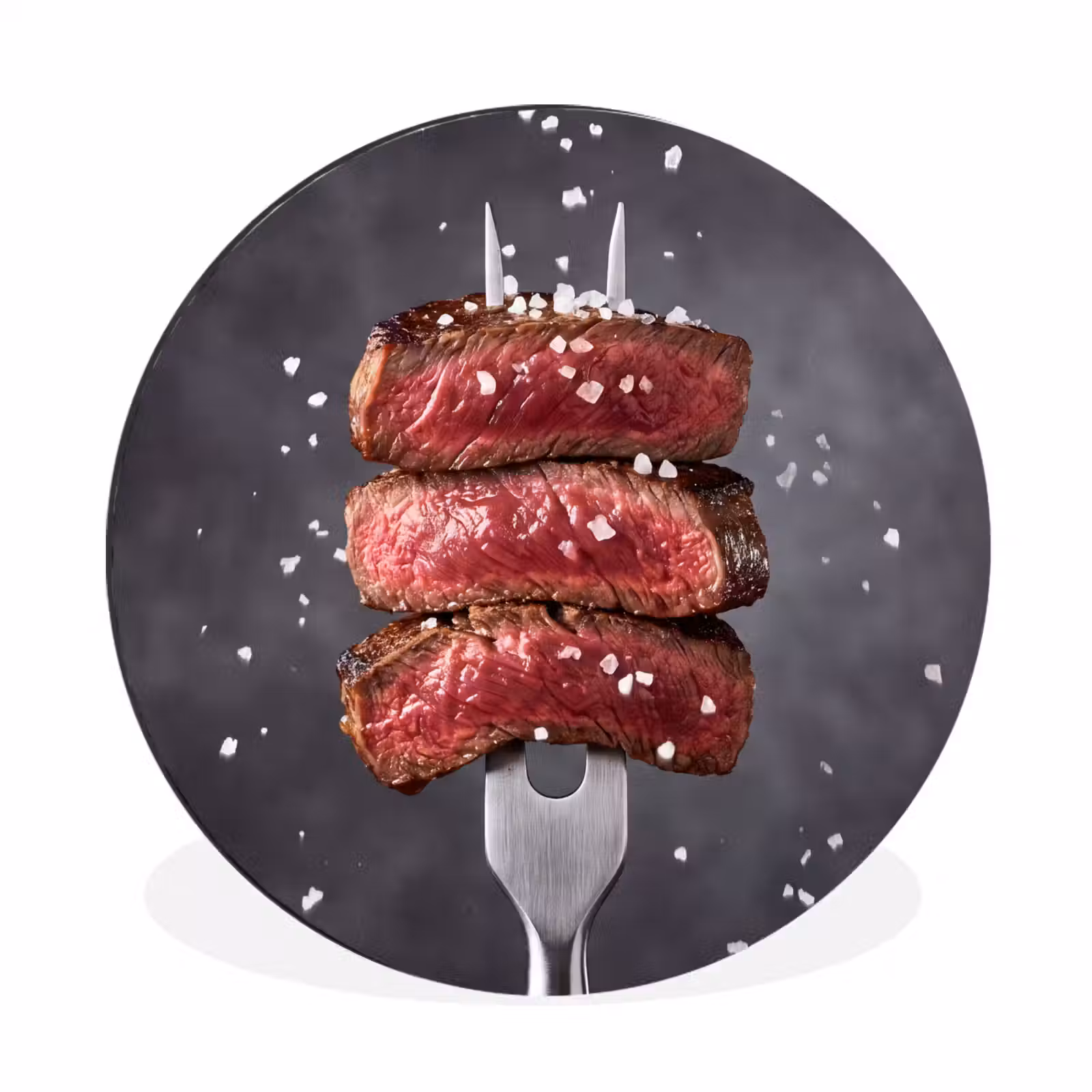 Wandcirkel - Aluminium - Eten - Vlees - Zout — 1