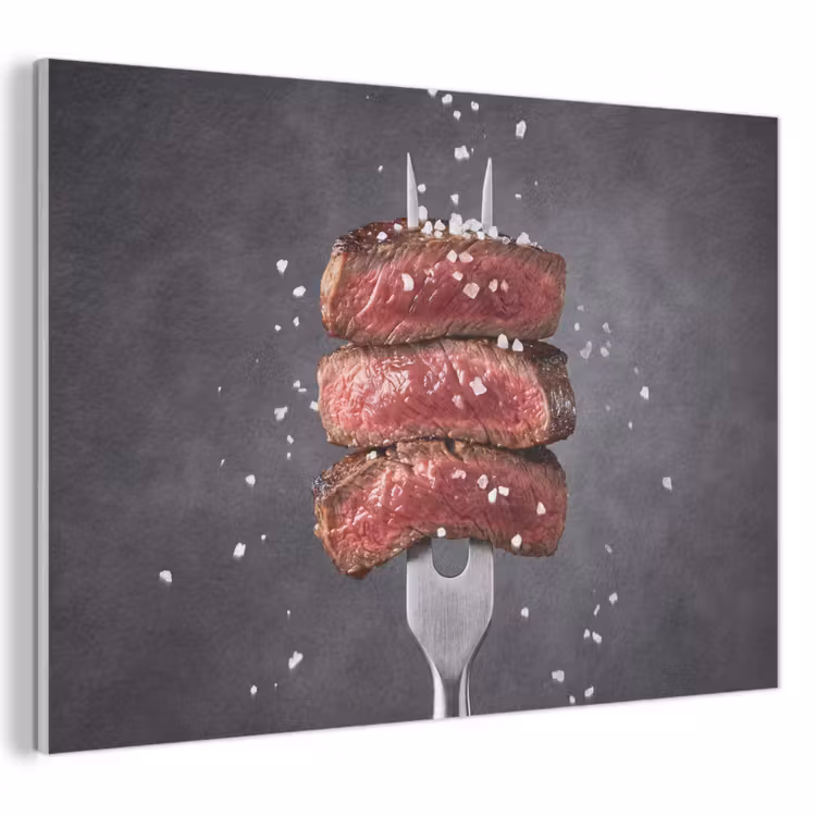 Akoestisch schilderij - Eten - Vlees - Zout — 1