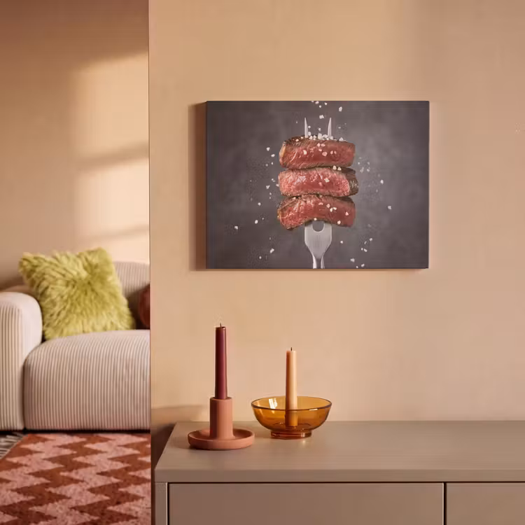 Akoestisch schilderij - Eten - Vlees - Zout — 2
