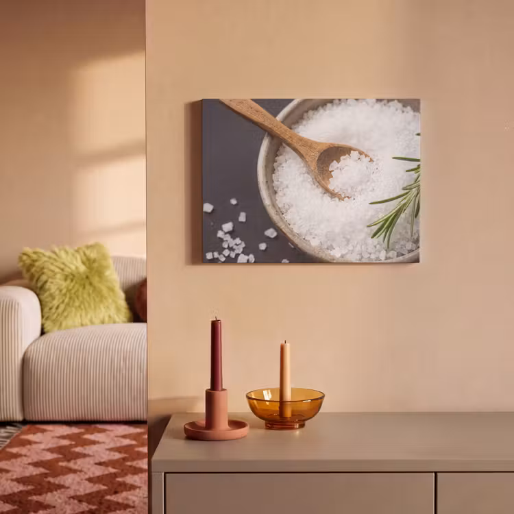 Akoestisch schilderij - Zout - Kom - Eten — 2