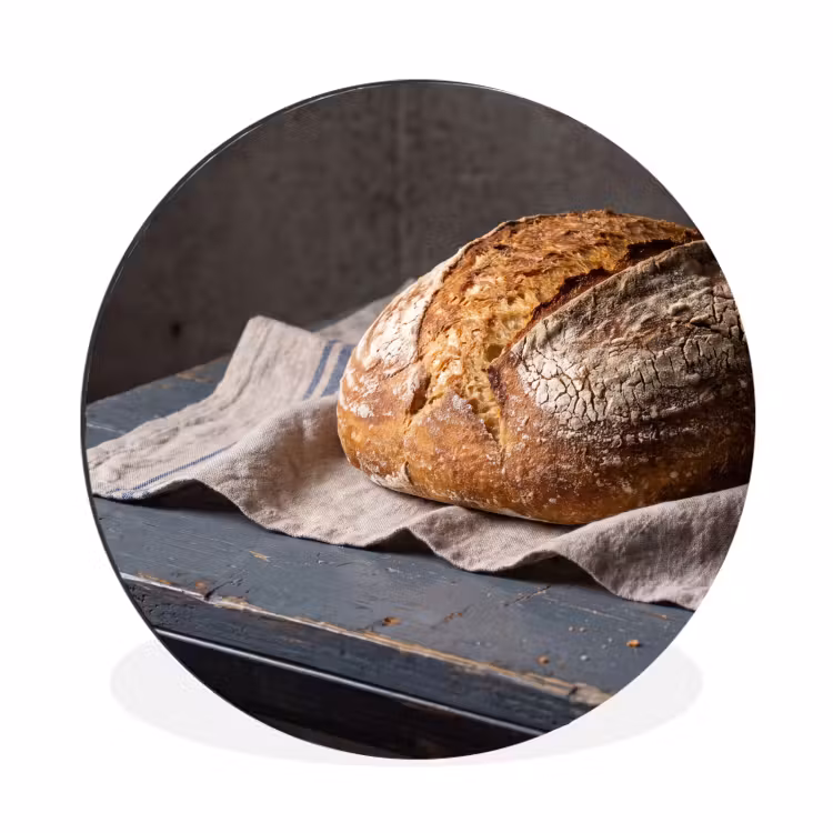 Wandcirkel - Aluminium - Brood - Rustiek - Eten — 1