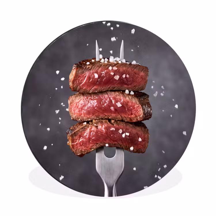 Wandcirkel - Aluminium - Eten - Vlees - Zout — 1