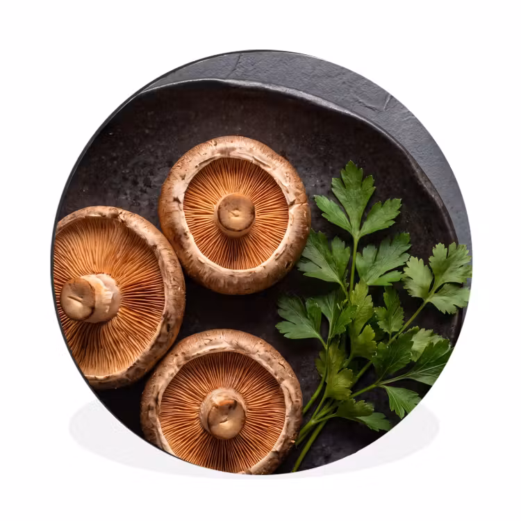 Wandcirkel - Aluminium - Paddestoelen - Kruiden - Eten — 1
