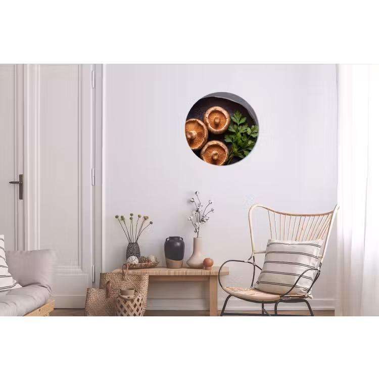 Wandcirkel - Aluminium - Paddestoelen - Kruiden - Eten — 2