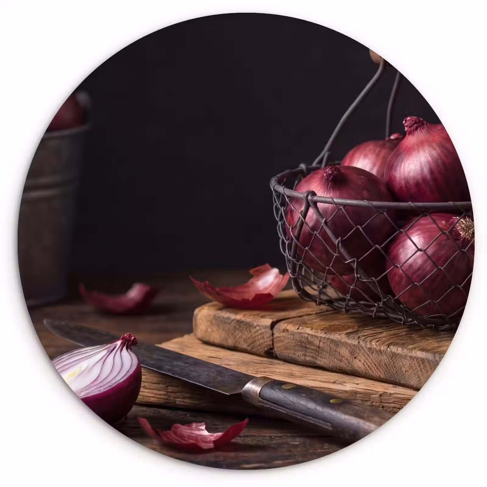 Wandcirkel - Glas - Ui - Eten - Rustiek — 1