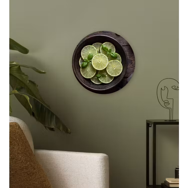 Wandcirkel - Glas - Fruit - Groen - Eten — 3