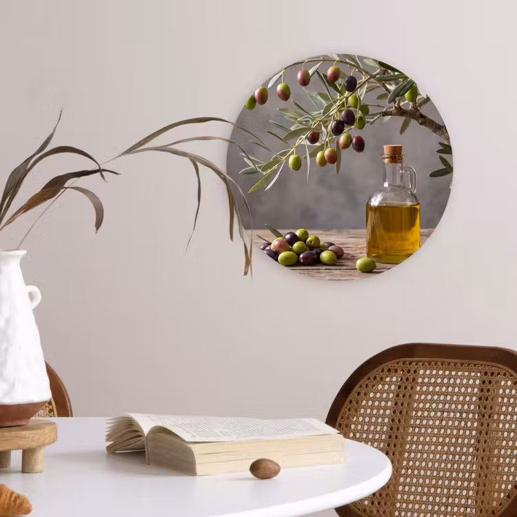 Wandcirkel - Glas - Olijfboom - Olijven - Natuur — 4