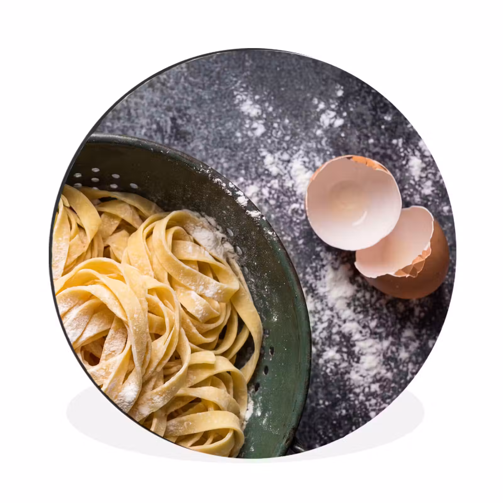 Wandcirkel - Aluminium - Pasta - Keuken - Eten — 1
