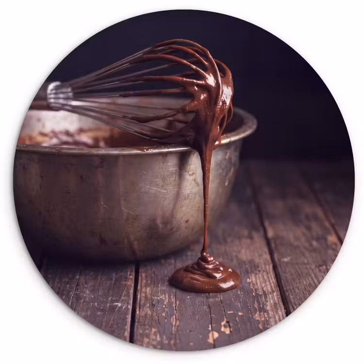 Wandcirkel - Glas - Chocolade - Beslag - Eten — 1